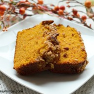 Pumpkin Bread with Pecan Streusel Topping