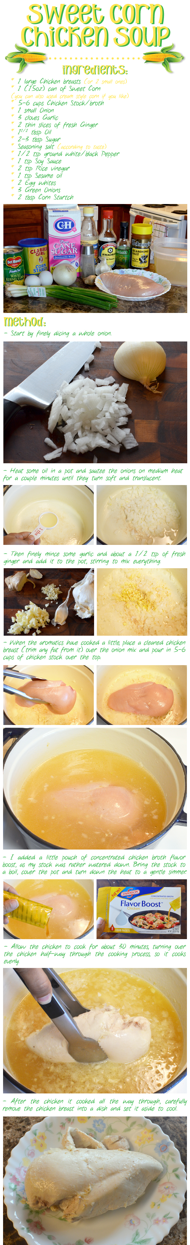 Sweet Corn Chicken Soup Recipe Part-1