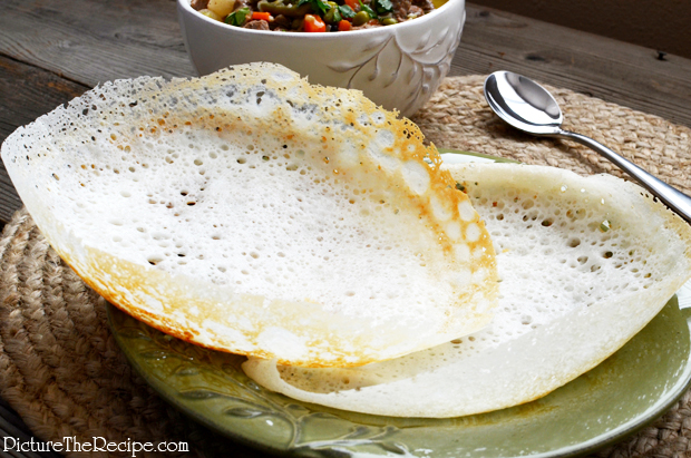 Appams (Rice and Coconut Hoppers)