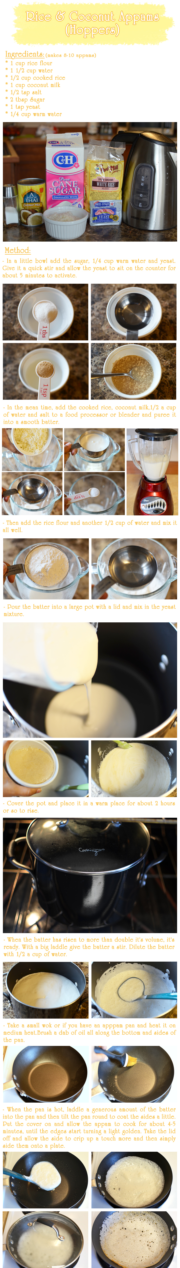 Appams (Rice & Coconut Hoppers) Recipe