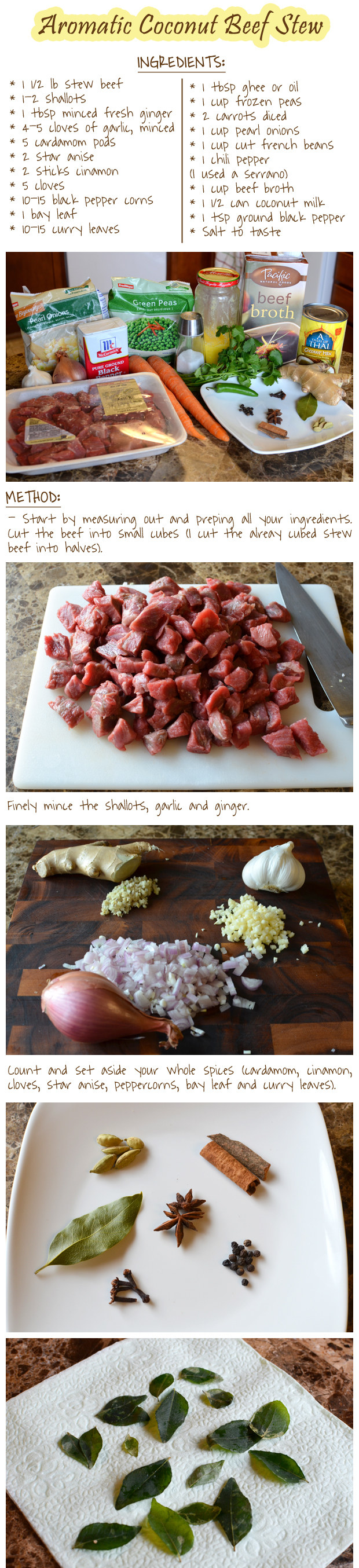 Aromatic Coconut Beef Stew Recipe (Part-1)
