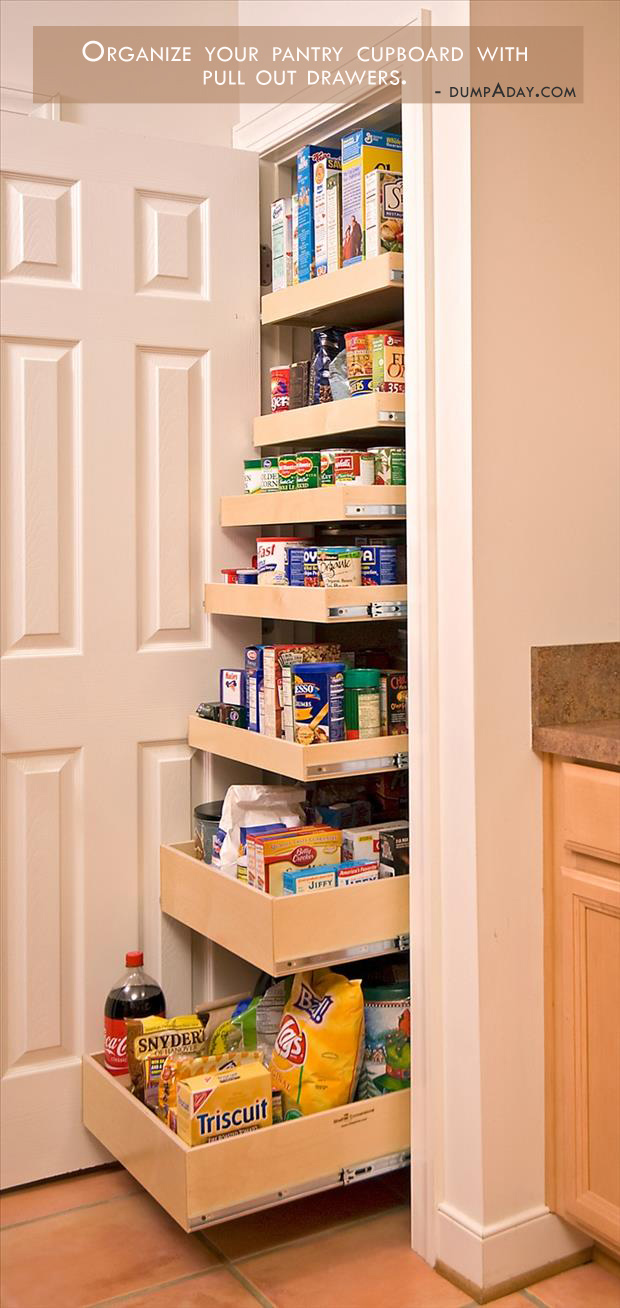 Genius Ideas- Pull out drawer cupboard