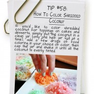 How To Color Shredded Coconut