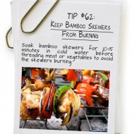 Keep Bamboo Skewers From Burning