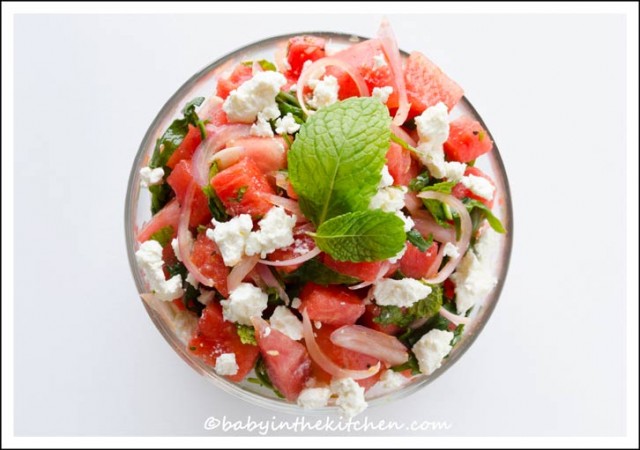 Watermelon-Salad-with-mint-and-feta-cheese-2
