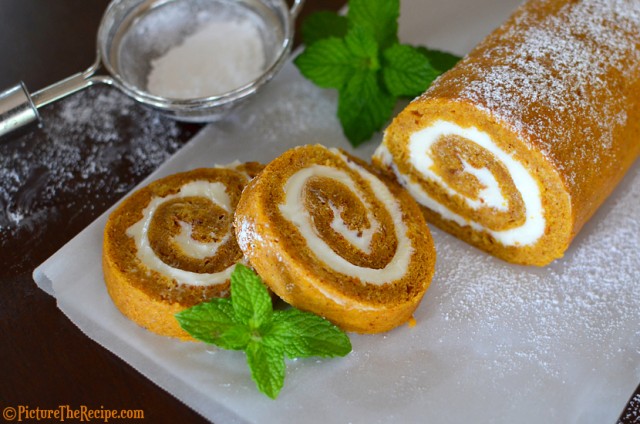 Pumpkin Spice Cake Roll by PictureTheRecipe