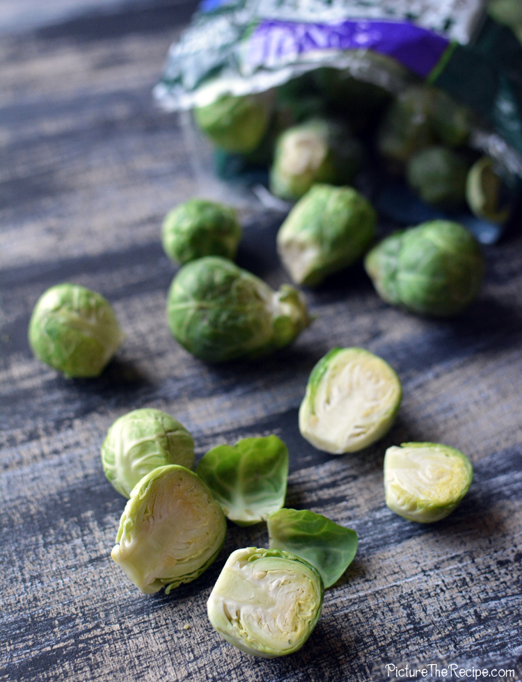PitcureTheRecipe- Brussel Sprouts spilling out of bag