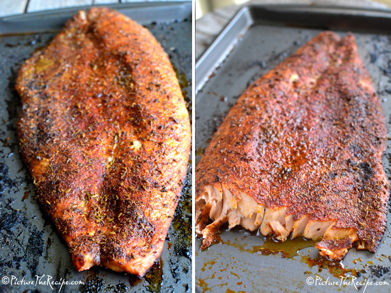 Salmon Fillet with Blackened Seasoning by PictureTheRecipe.com
