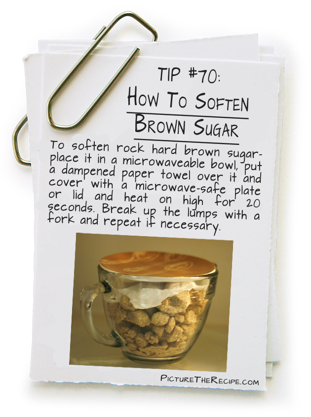Picture The Recipe Tips - How To Soften Brown Sugar
