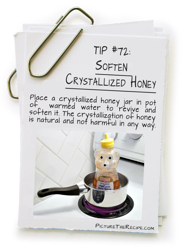 Picture The Recipe Tips - Soften Crystallized Honey