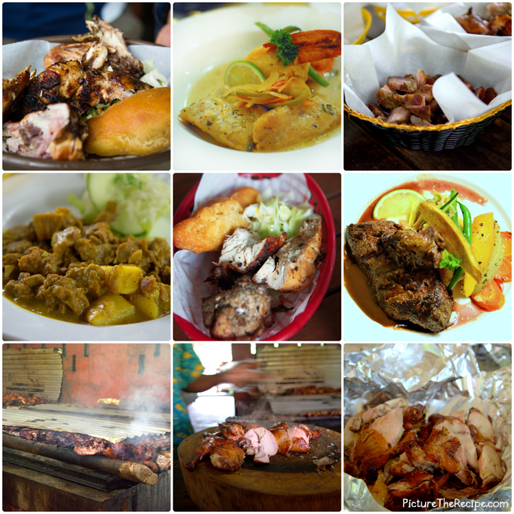 Jamaican Food Collage