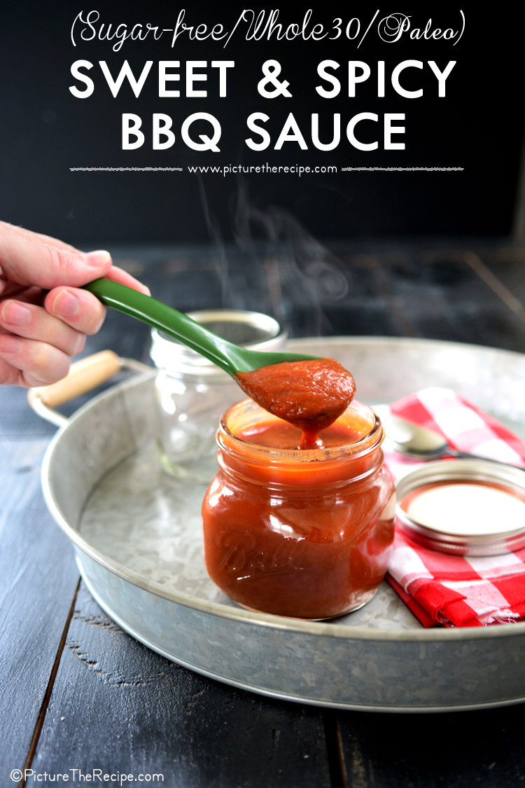 Whole30 Paleo Sweet and Spicy BBQ Sauce by PictureTheRecipe