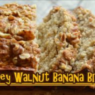 Super Easy & Moist Honey Walnut Banana Bread