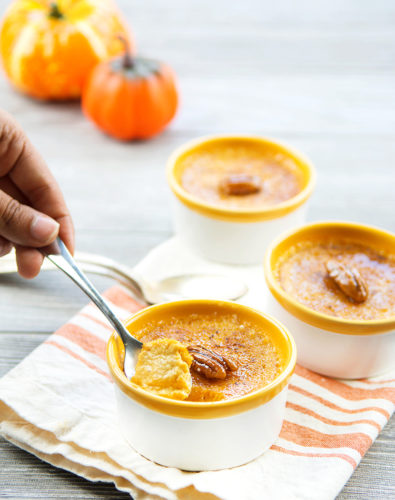 Instant Pot Pumpkin Spice Crème Brûlée