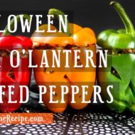 Halloween Jack O-Lantern Stuffed Peppers