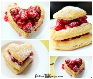 Raspberry Napoleon (Valentine's Day Dessert) by PictureTheRecipe.com