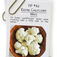 Keeping Cauliflower White