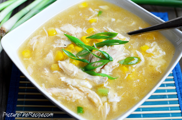 Sweet Corn Chicken Soup Recipe | Picture the Recipe