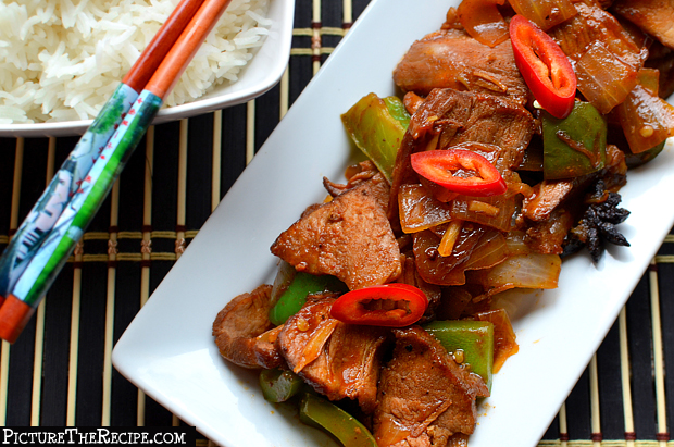 Chili Pork with Peppers
