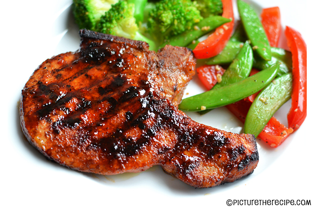 Sticky Sweet and Spicy Pork Chops