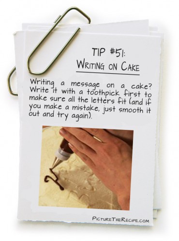 Writing on Cake