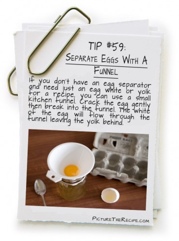 Separate Eggs With A Funnel