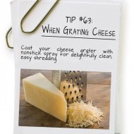 When Grating Cheese