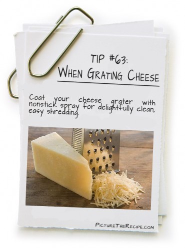 When Grating Cheese