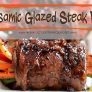 Balsamic Glazed Stuffed Steak Rolls